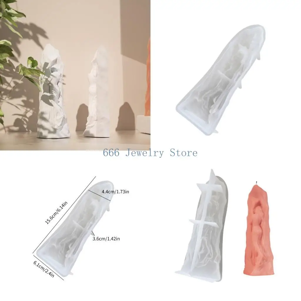 F2TD 3D Mother Mold Silicone Resin Mould Desktop Ornaments Female Model Crystal Epoxy Resin Mold Plaster Statue Casting Mold