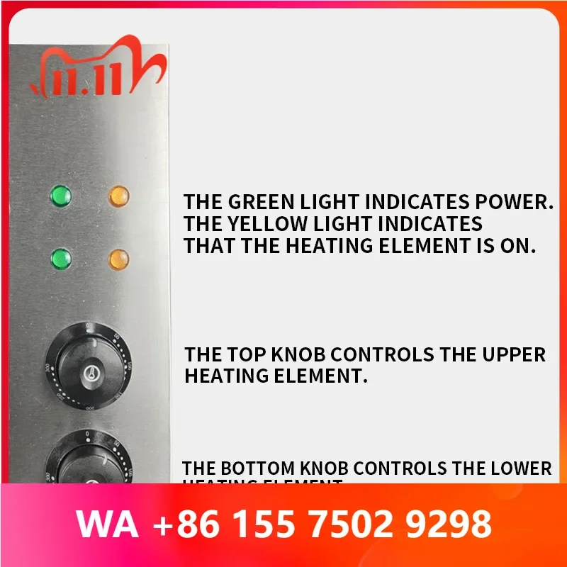 Smokeless Oen, Commercial Wall-Mounted Oen, Poultry/Fish Oen, Baking/Grilling