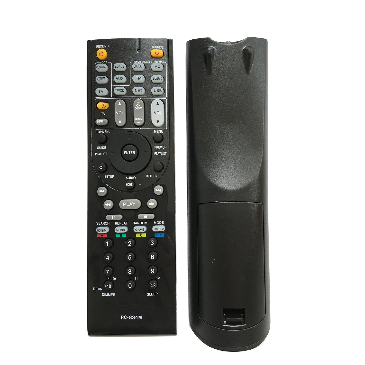 RC-834M Replacement Remote Control for Onkyo Audio/Video Receiver RC-836M TX-SR502S TX-SR343 TX-NR414UWF1 HT-S5600