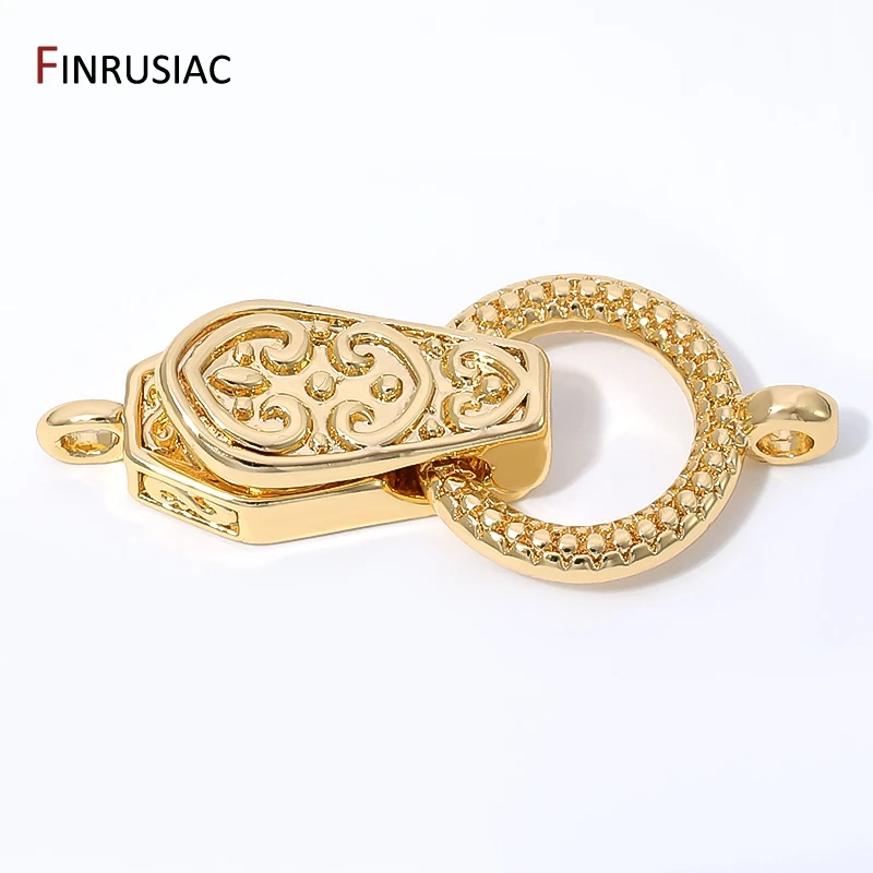 14K Gold Plated Brass Magnetic Clasps Connector For Bracelet Accessories,Magnetic Fasteners Lock For DIY Jewelry Making Supplies