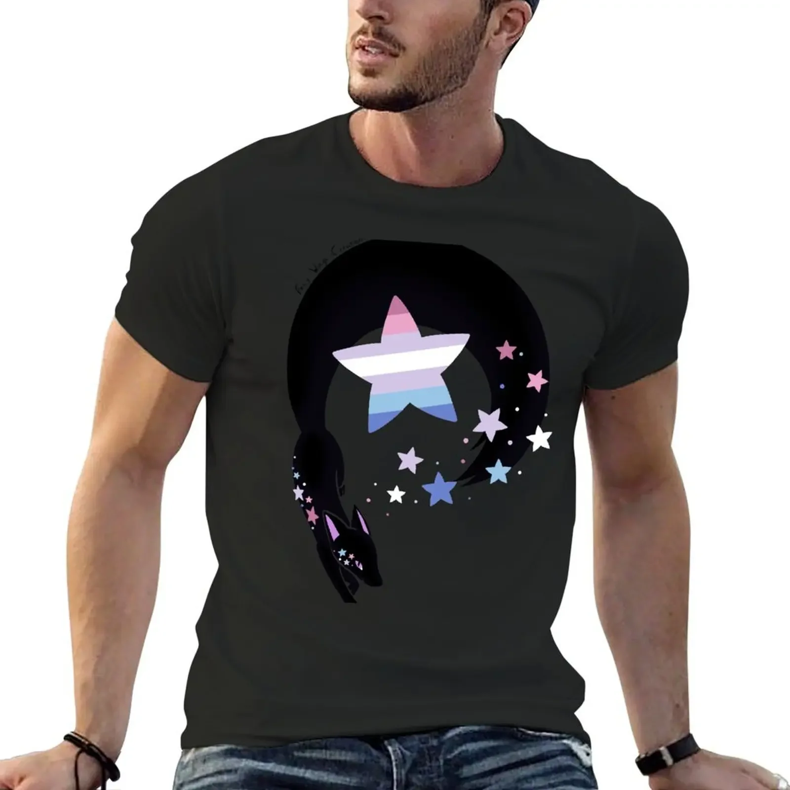 Star Fox Bigender Pride T-Shirt new edition vintage anime shirt tshirts for men