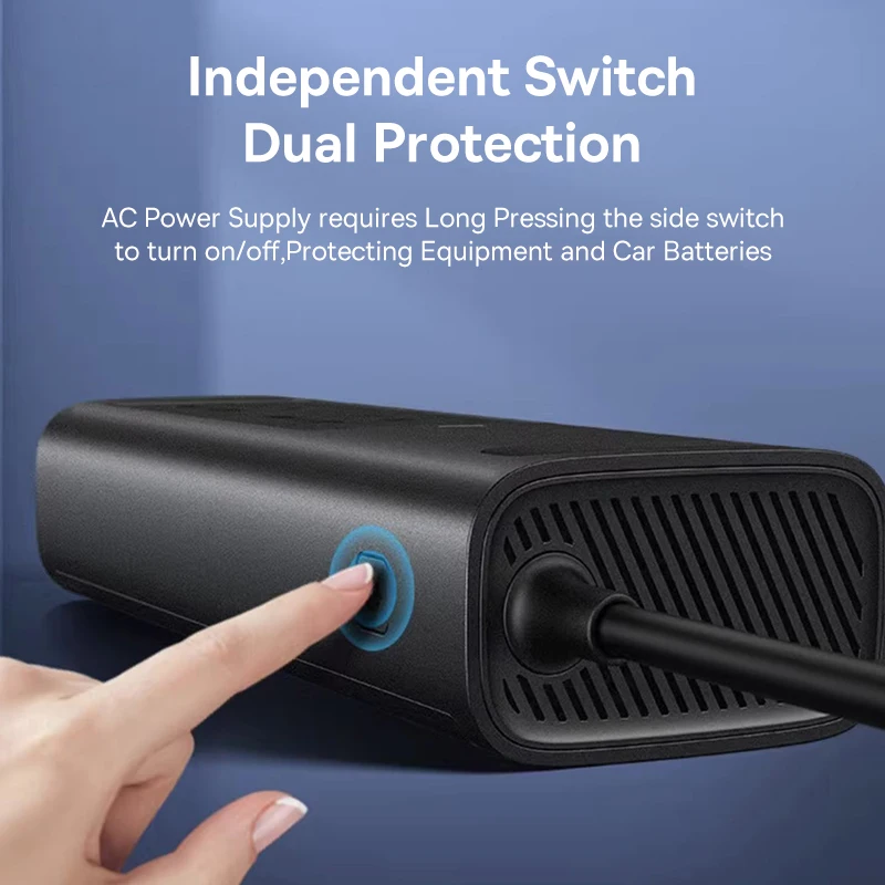 JIGUUN 200W Inverter 12V/24V 220V onda pura Trasformatore Potenza di picco 400W con 1 presa EU 2 porte USB 2 porte Type-C 30W per auto, campeggio, viaggi, emergenze JIGUUN 200W Inverter 12V/24V 220V onda pura Trasformatore Potenza di picco 400W con 1 presa EU 2 porte USB 2 porte Type-C 30W per auto, campeggio, viaggi, emergenze