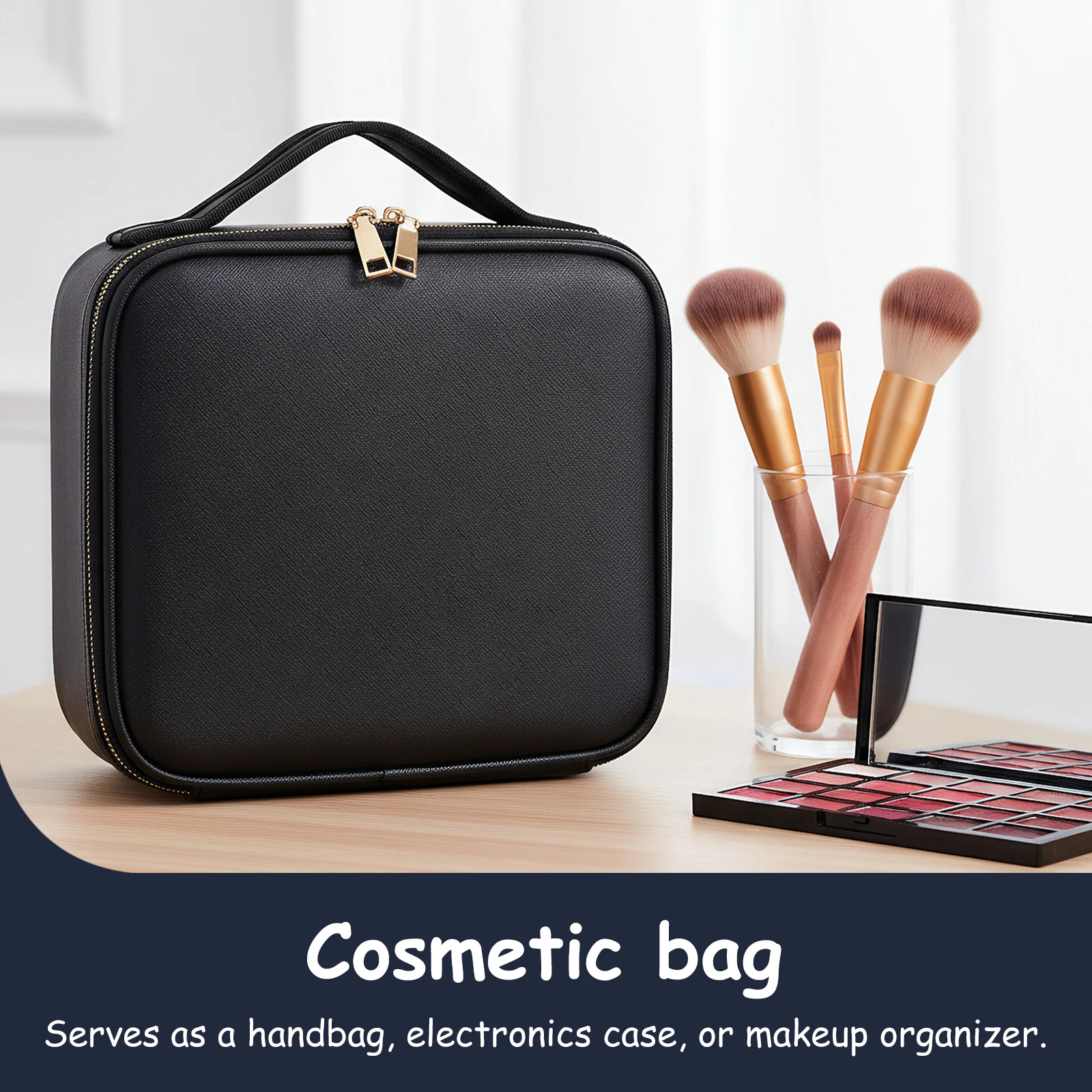 

Нейлоновая косметичка-органайзер для путешествий с буквенным принтом, неотъемлемая сумка для туалетных принадлежностей, макияжа и ювелирных украшений