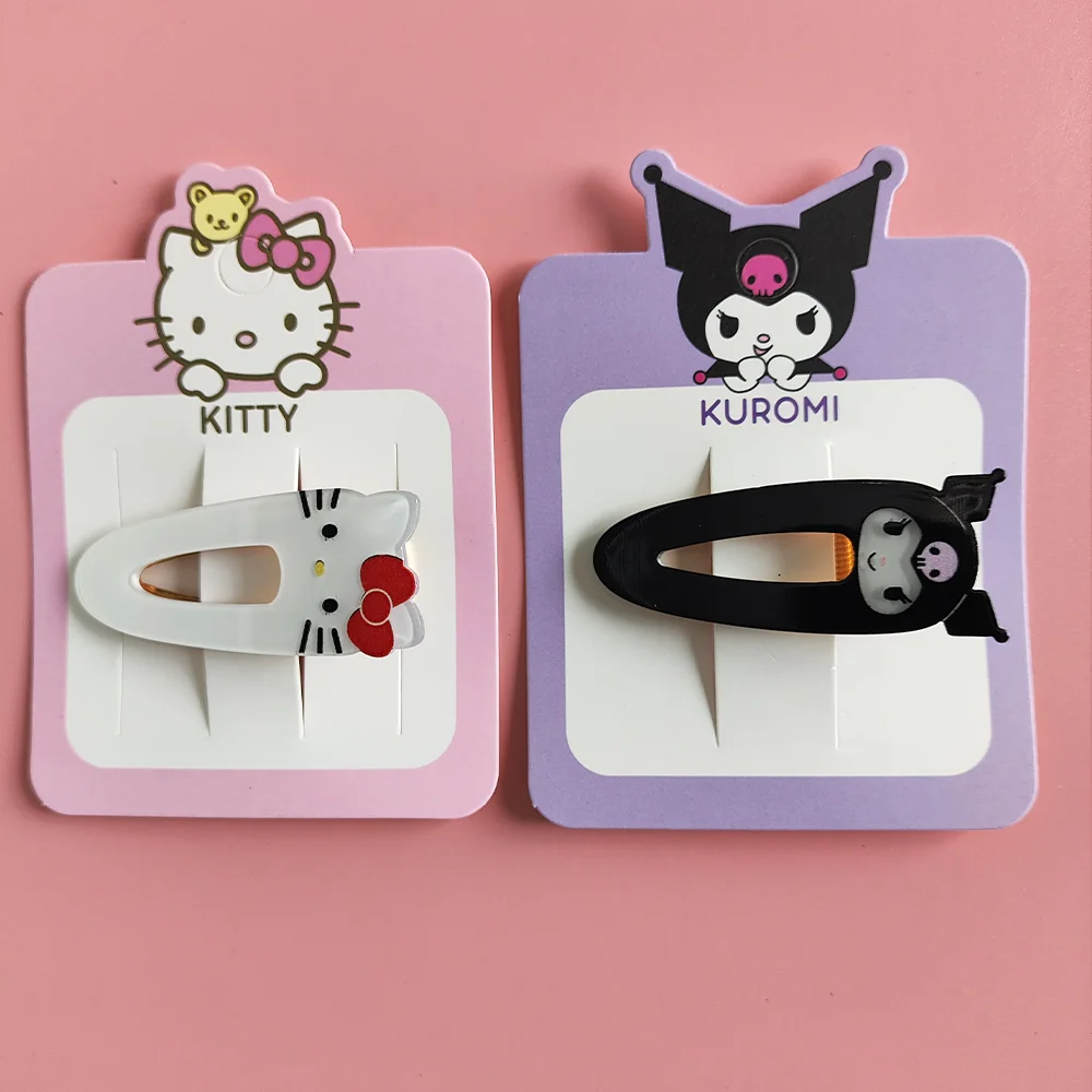 Sanrio Anime Hair Clip Kuromi My Melody Pochacco Pompompurin Cinnamoroll Kawaii Cartoon Artistic Fashions Gifts for Girls image 4