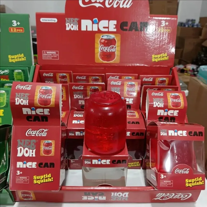 New Squeeze Toys Cola Can Maltose Squeeze Rebound Stress Relieving Desktop Table Ornament Decorative Display Present for Daily