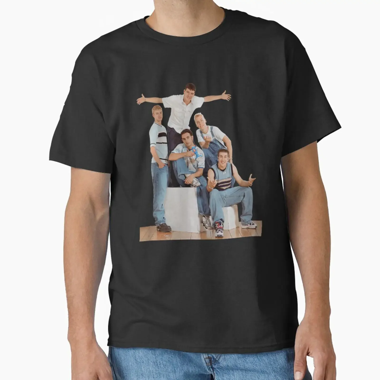 NSYNC Justin Timberlake Pop Group Retro Design designed and sold by kemilaw vintage Washed Casual streetwear graphic