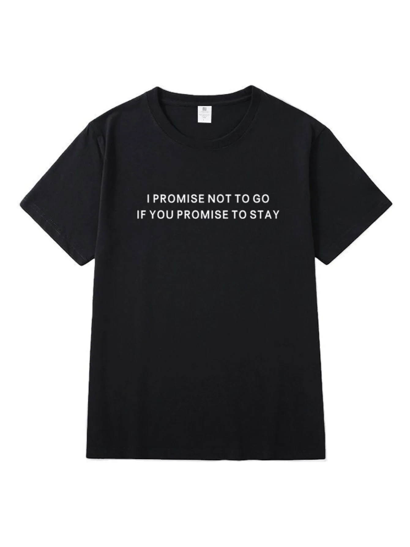 

Simple t-shirt-Love Filling Blank Faye Same Letter Printed Short Sleeved T-shirt Faye&Yoko Top