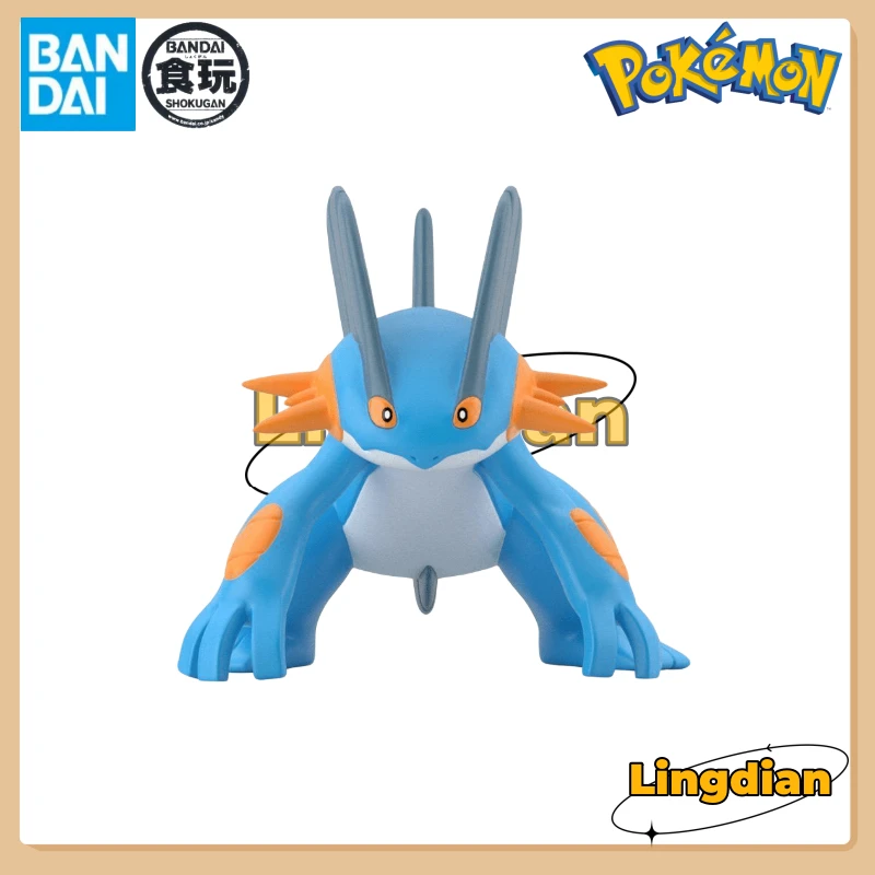 100% Original in Stock Bandai Food Toys Pokémon Scale World Hoenn Region Swampert PVC Anime Action Figure Model Gift