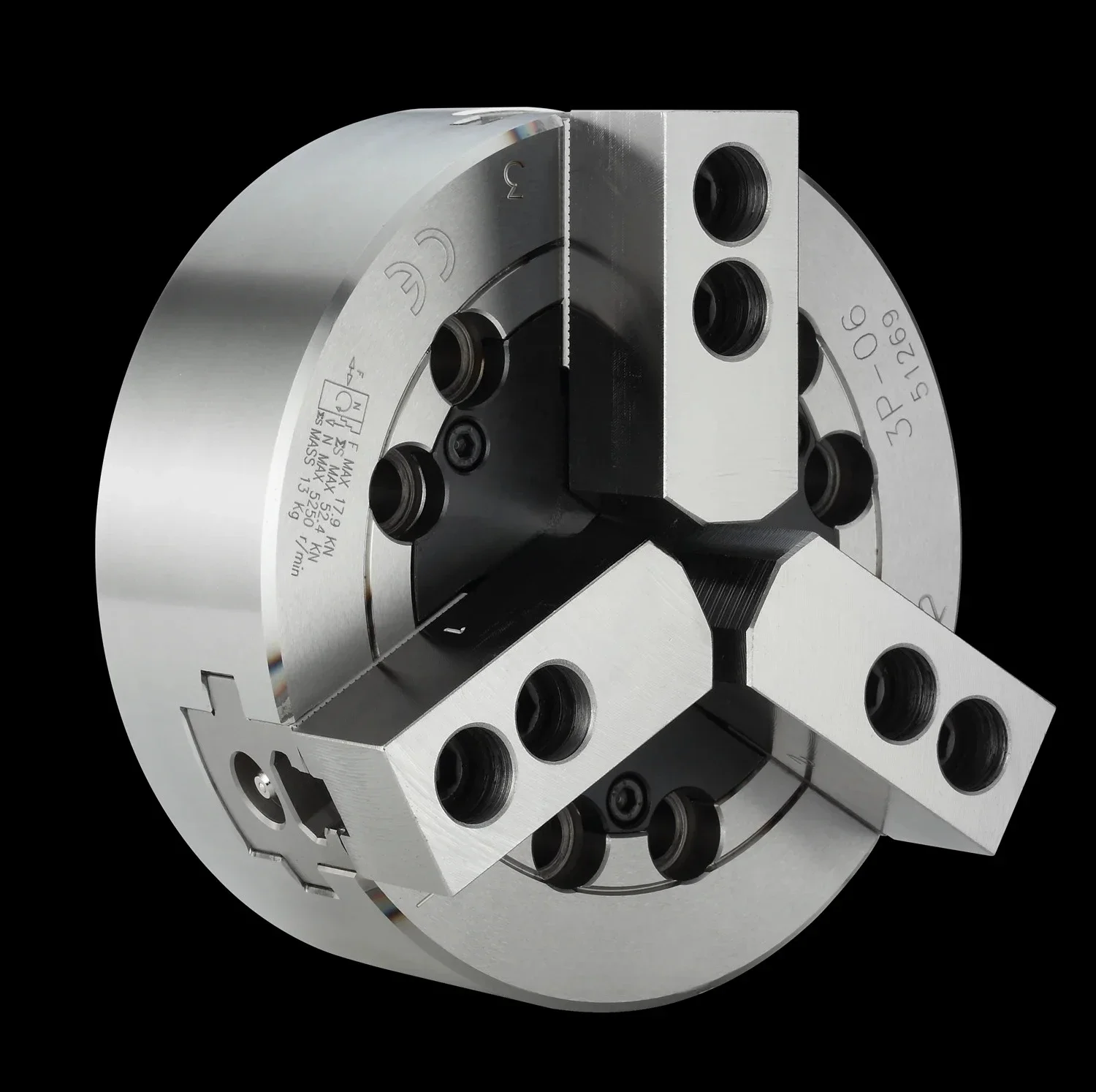

High Quality 90 Degree 6-Inch through Hole Hydraulic Power Lathe Chuck 3 Jaw Generic Fitting