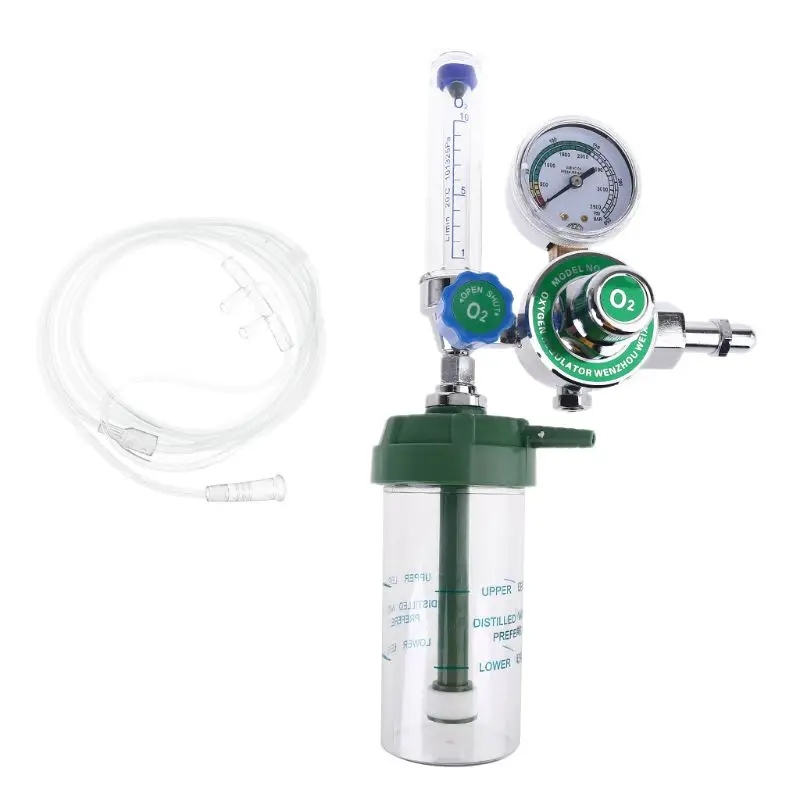 

O2 Pressure Reducer Gauge Meter for Oxygen Inhaler Gas Regulator CGA-540