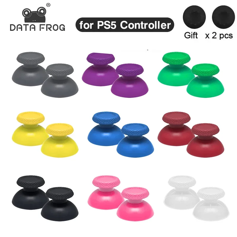DATA FROG 3D Analog Thumbstick Caps Replacement Joystick Buttons For PS5 Game Controller Spare Accessories