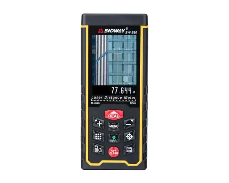 

SNDWAY SW-S80 Laser rangefinder measuring instrument Color screen charging handheld Distance measuring equipment