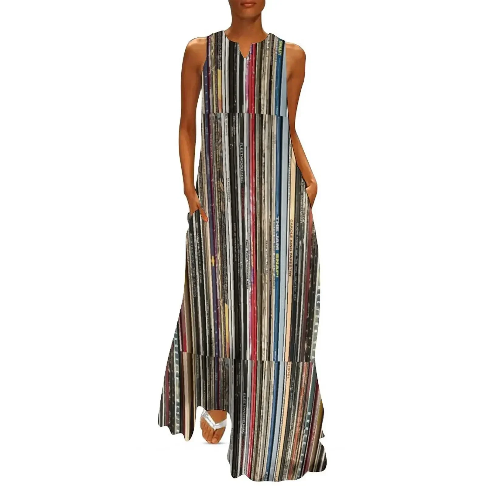 

Put the Needle on the Record Long Dress birthday dress dress women summer 2025 dresses women summer 2025 Woman clothing