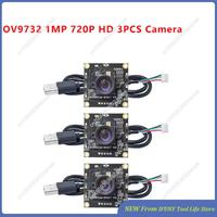 6Pcs OV9732 100 Degrees 1280X720 30Fps Camera Module For Autodarts Io With 2M Cable,PCB SIZE:32X32mm, Camera Module New