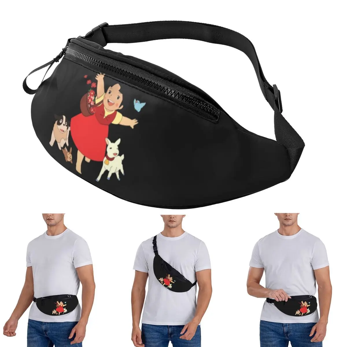 

Поясная сумка через плечо Heidi The Girl From The Alps Мужчины Женщины Поясная сумка для путешествий Бег Сумка для телефона с деньгами