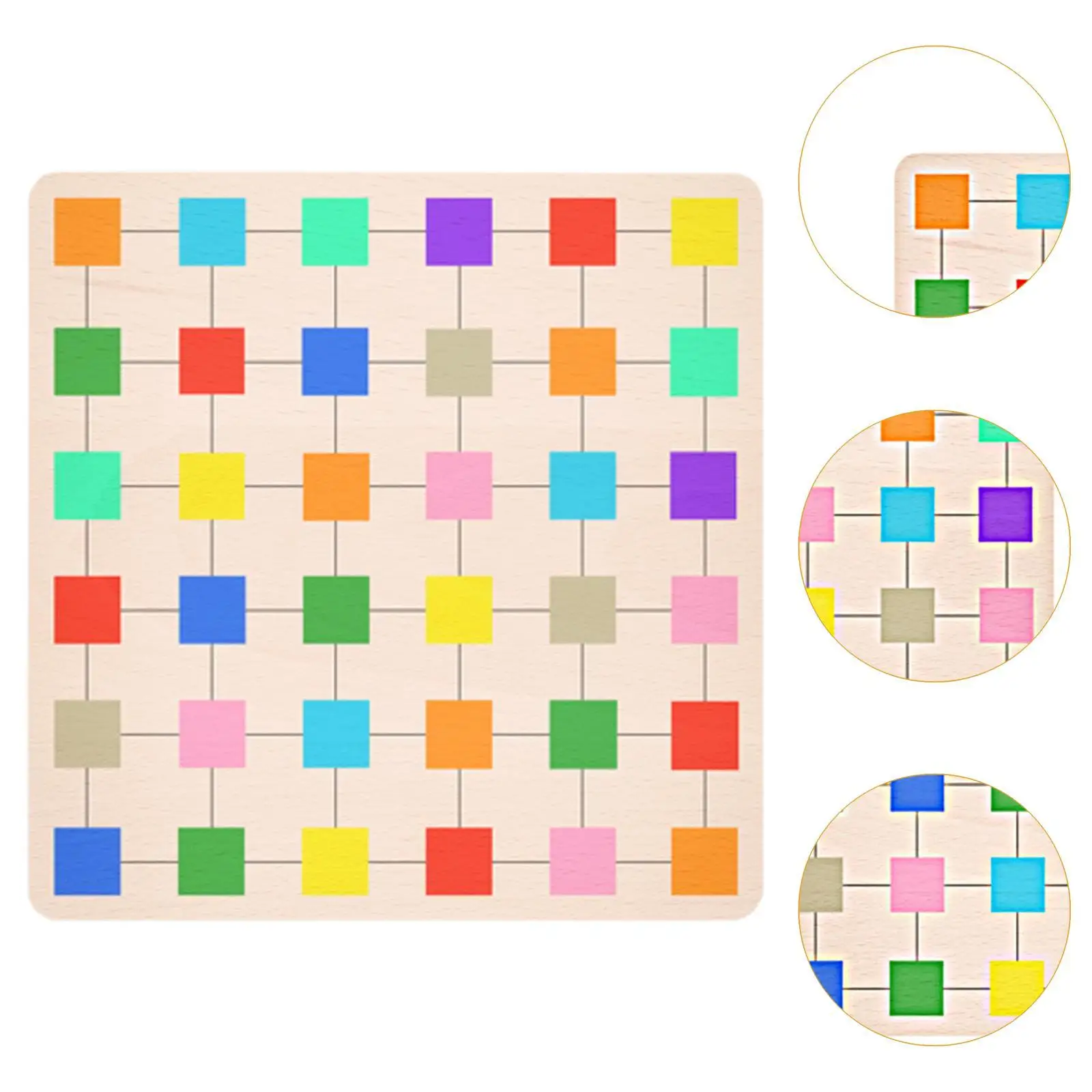 Farbblock-Puzzle, Lernspielzeug, sensorisches frühes Lernspielzeug für