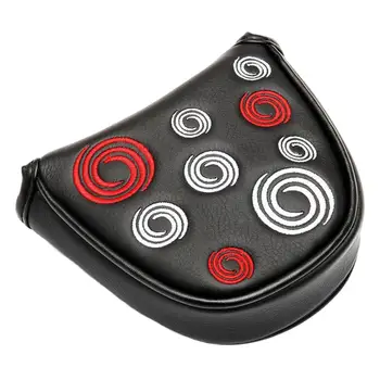 מכסת מכסה odyssey סוס ברזל כיסוי סט סט סט שירות מגנטי כיסוי ראש גולף אספקה הסגר חצי עגול גולף pu