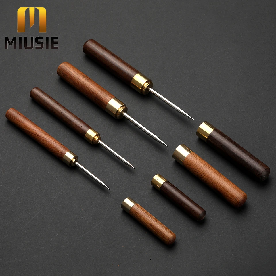 MIUSIE skórzane szydło do szycia narzędzie do szycia dziurkacz skórzany do ręcznie robionej naprawy butów namiotowych