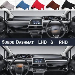 Car Styling Suede Dash Mat Covers Dashmat Dashboard Pad Protector Accessories For Toyota Sienta Xp170 2016 2017 2019 2020 2022