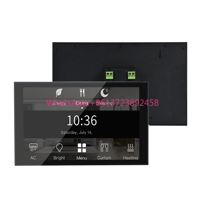 Sunwold 8 Inch Flush Mount Tablet Touch Screen Smart Dashboard Android 11 POE Tablet WiFi Tuya Control Panel for Home Automation