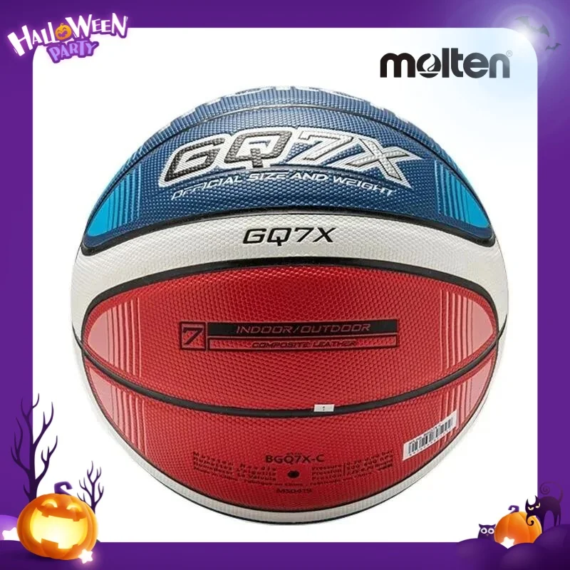 Molten ukuran 7 bola basket gq7x, kompetisi bola standar basket Pria Wanita bola latihan tim basket, 3x3 bola basket