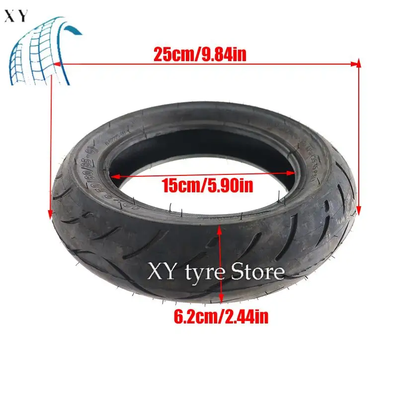 إطارات 10 بوصة 10x2.50 60/85-6 سميكة ومقاومة للاهتراء، مناسبة لاستبدال إطارات السكوتر الكهربائي