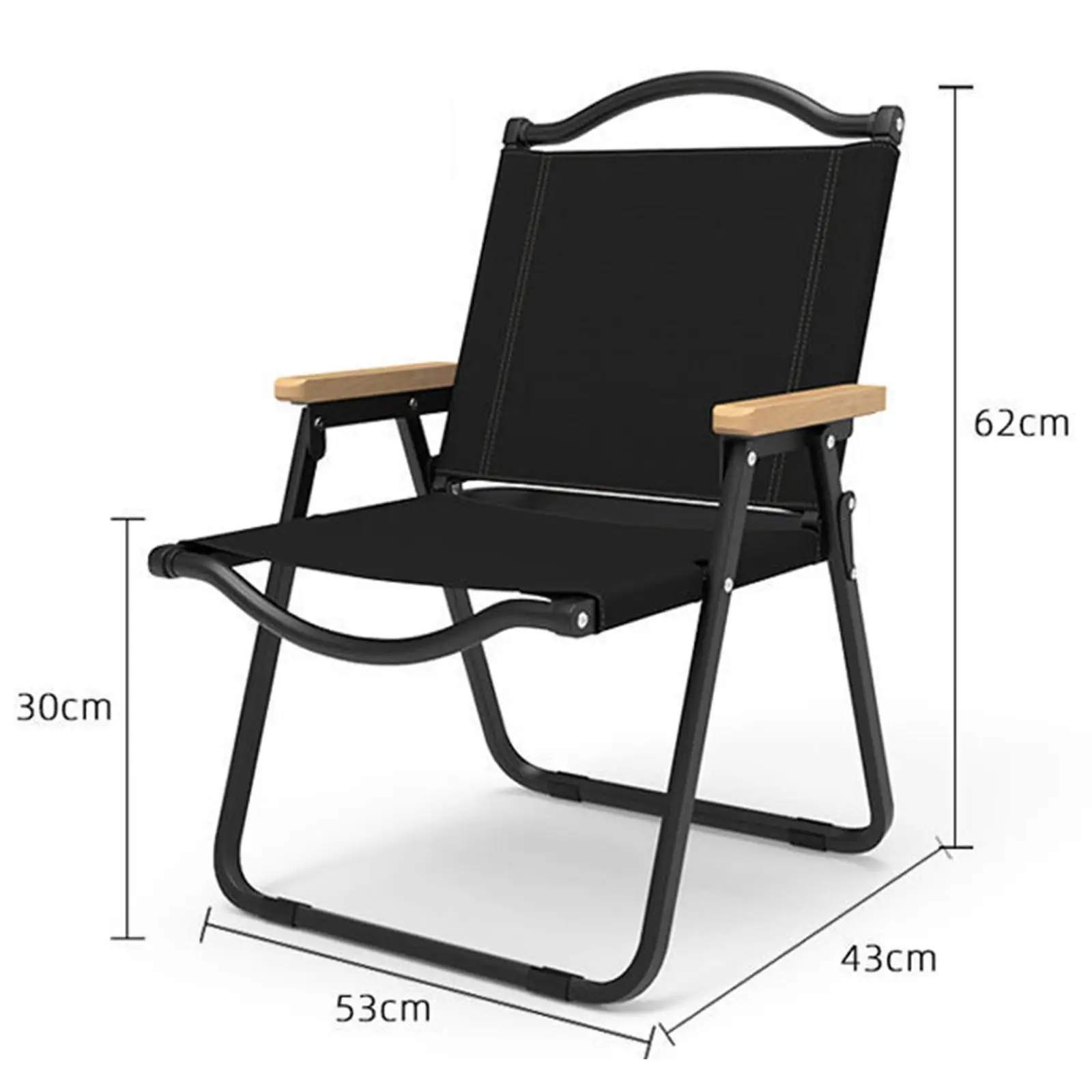 Portable Camping Folding Chair, Heavy Duty Comfortable Stable Practical Hiking Seat for Patio Barbecues Lawn Beach Picnics Portable Camping Folding Chair, Heavy Duty Comfortable Stable Practical Hiking Seat for Patio Barbecues Lawn Beach Picnics