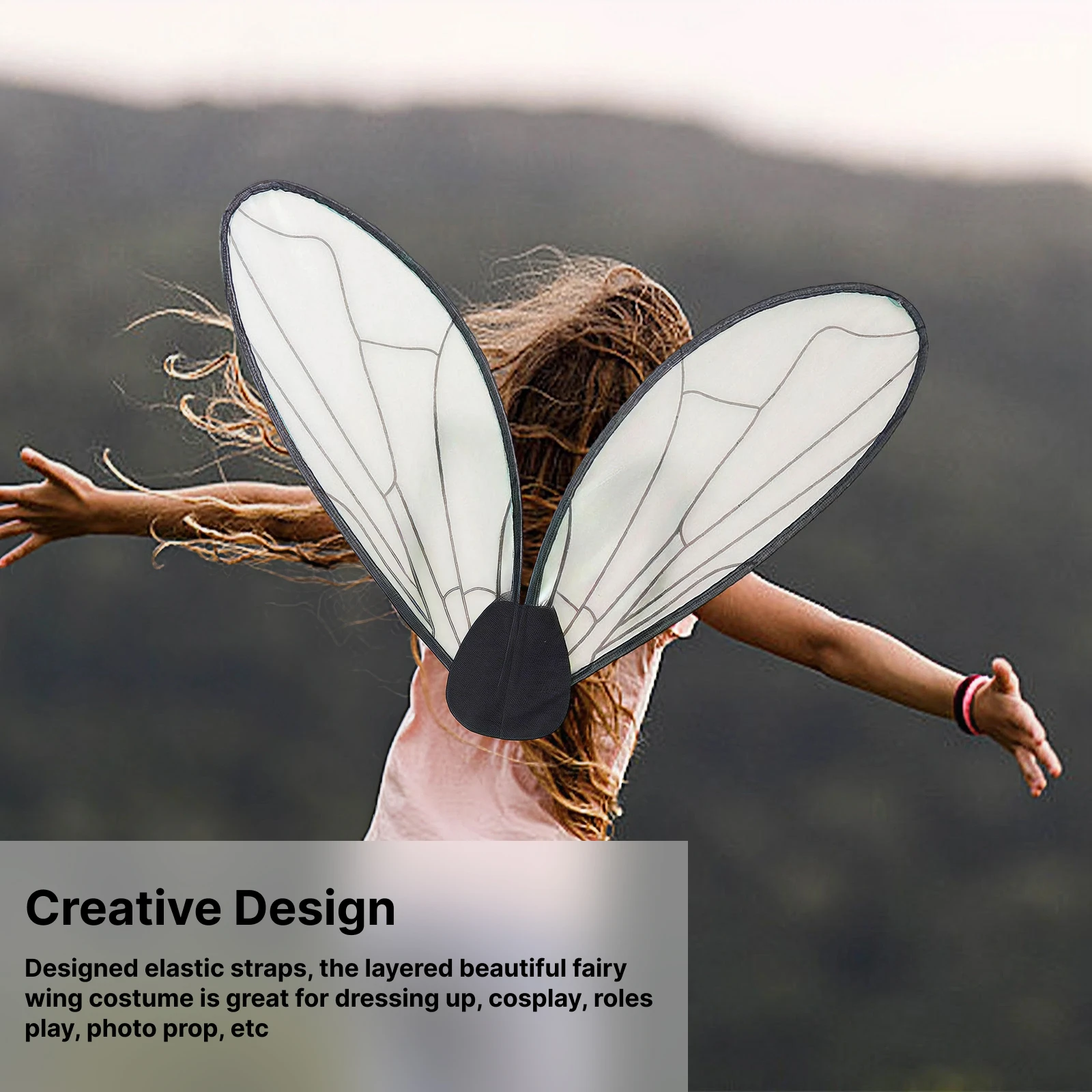 Schmetterlingsflügel, bequem, schöner Prinzessinnenflügel für Kinder und Erwachsene, Kostüm für Rollenspiele, Urlaub, Karneval, Modenschau, Party