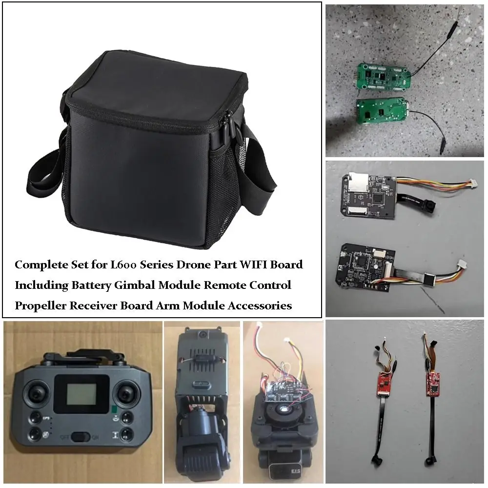 New Plastic L600 Series Part Mutistyles Black WIFI Board Remote Control Propeller L600 Complete Set Accessories