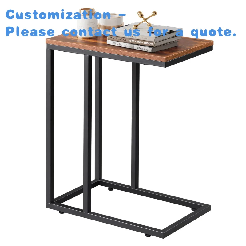 

Приставной столик, современные журнальные столики, прикроватная тумбочка для гостиной, спальни, прикроватная тумбочка, диван, торцевой столик, квадратный узкий куб, дерево, металл c Sh