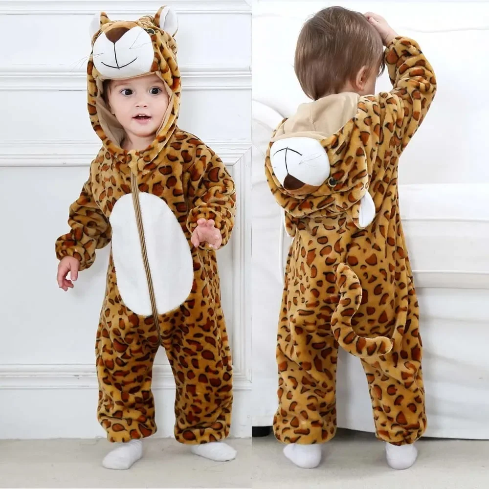 

Baby Romper Winter Kigurumi Dinosaur Costume for Girl Boy Toddler Animal Jumpsuit Infant Clothes Pyjama Kids Overalls Ropa Bebes