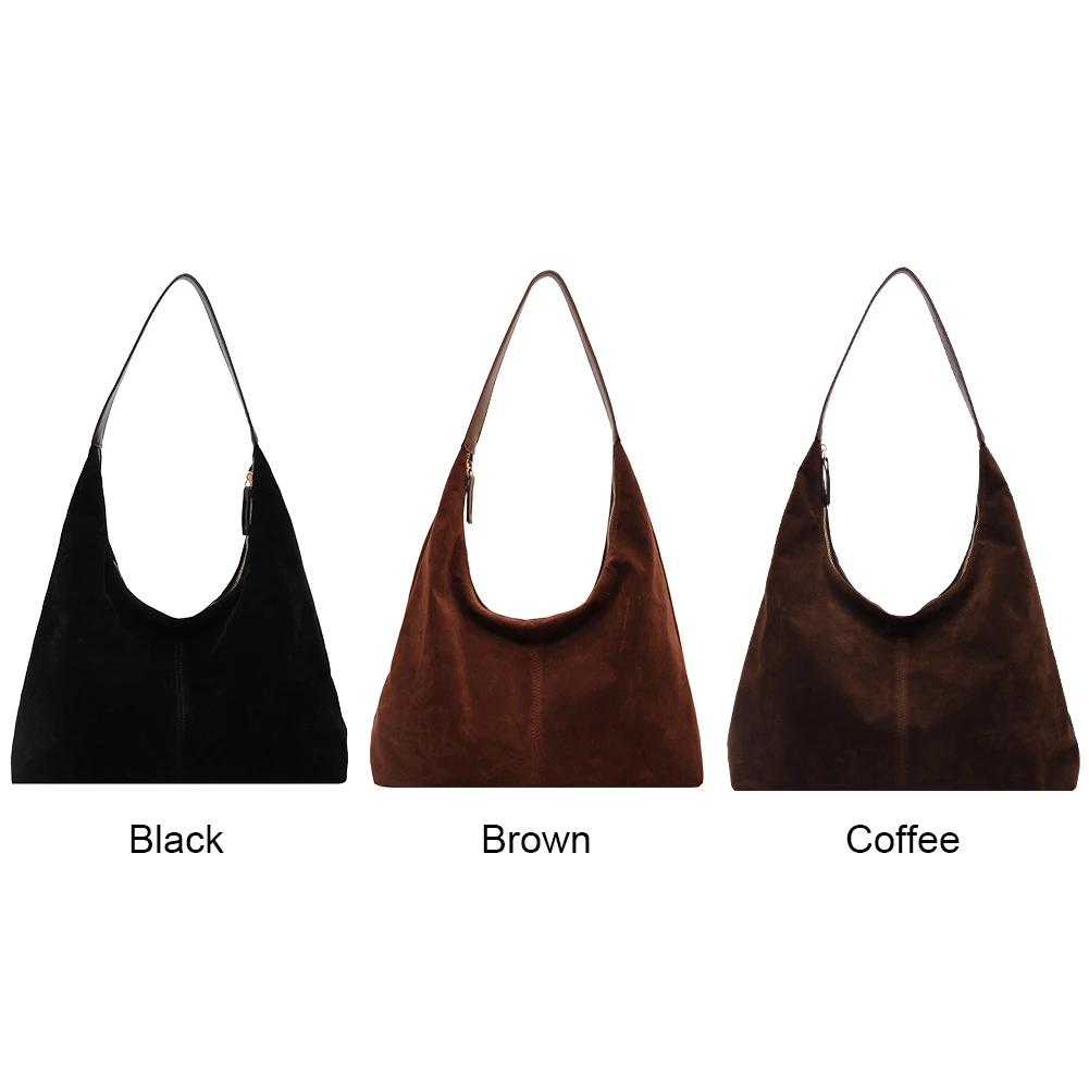 Vintage PU Leather Handbags Tote Bag Large Capacity Brown Travel Tote Bags High Quality Solid Commuter Shoulder Bag For Women