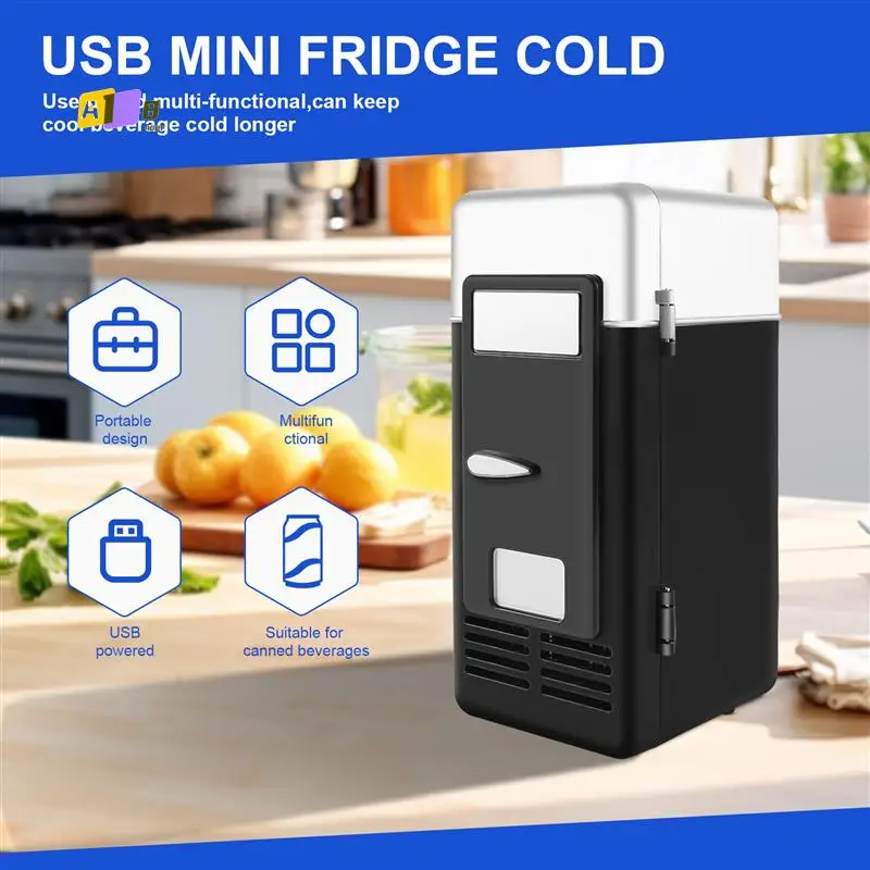 

A08F-Usb Mini Fridge Cold Drop Shpping Freezer Usb Mini Fridge Small Portable Soda Mini Refrigerator For Car