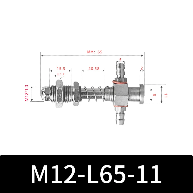 M12-11 Series Big Head  Manipulator Pneuamtic Fixture Rubber Sucker Silicone Industrial Vacuum Suction Cup Mount