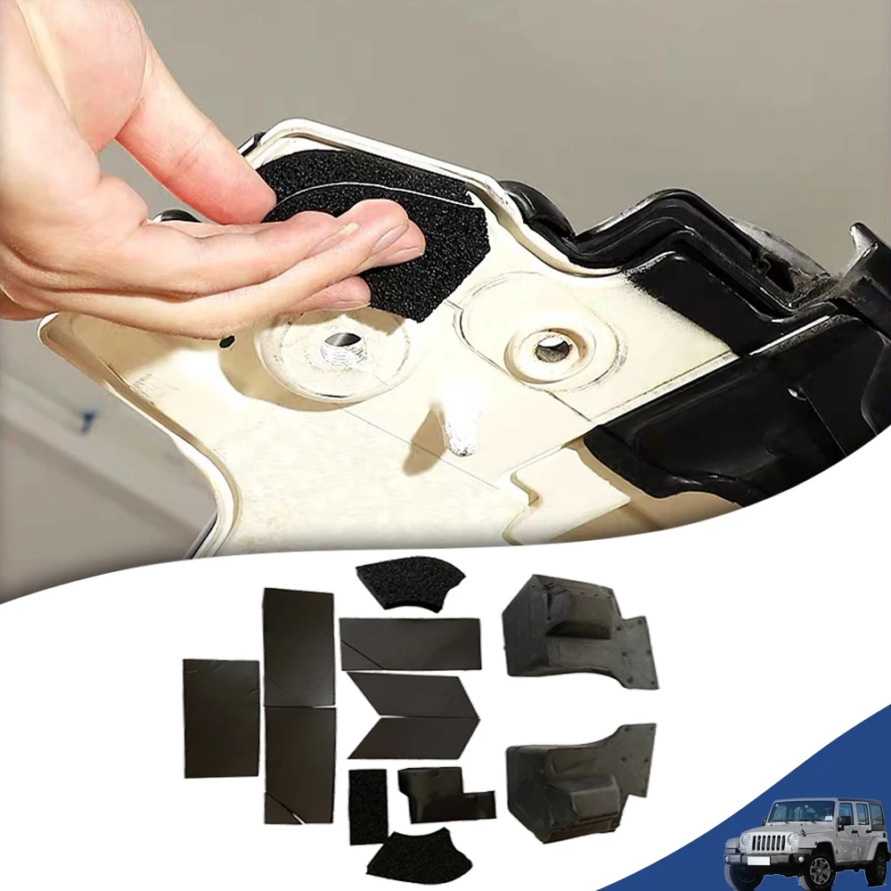 12PCS Zestaw uszczelek do twardego dachu samochodowego Zestaw uszczelek do naprawy blokady pianki do Jeep Wrangler JL JT 4XE 2018-2024 Akcesoria wewnętrzne