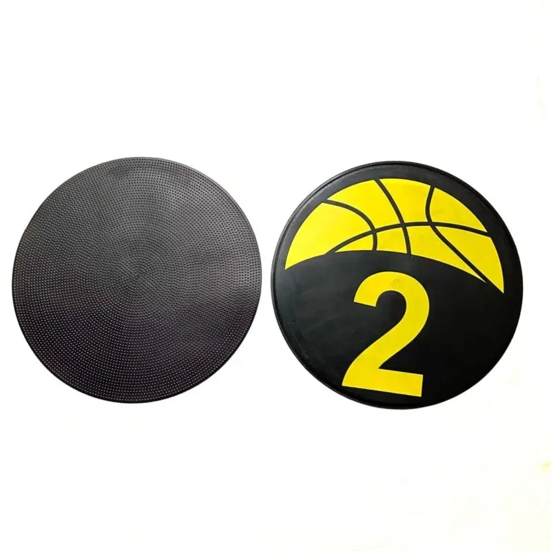 Basketball Spot Marker 5 or 10-Pack 9 Inches Colorful Anti-Slip Rubber Sports Basketball Training Markers Round Flat Number Dots