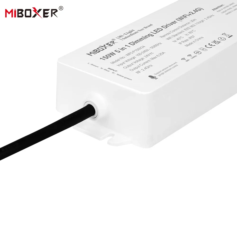 Imagem -05 - Impermeável Led Driver Power Controle sem Fio rf Cor Única Dual White Rgb Rgbw Cct Wi-fi 2.4g Escurecimento dc 24v 75w 150w