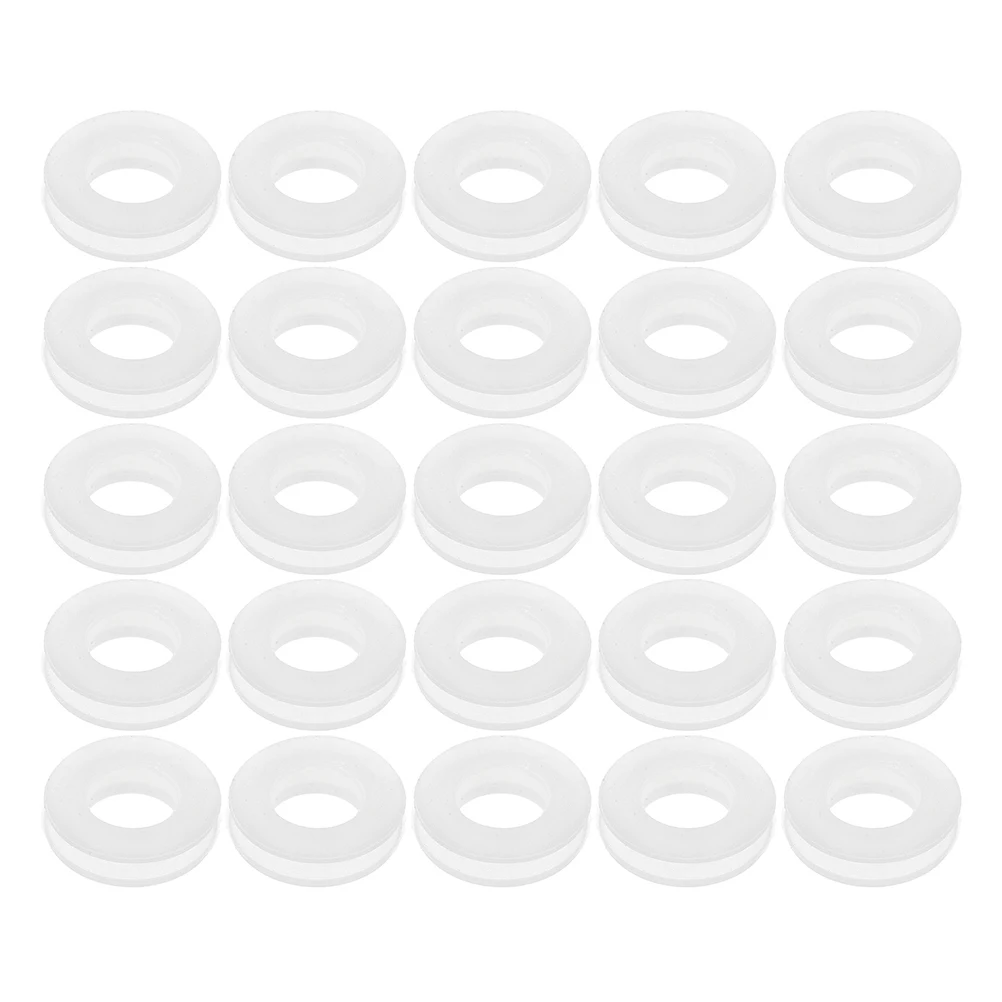 

50pcs Silicone Ear Clip Pads Spacer Beads Earring Backs Lifters for Studs Non Sensitive Friendly Craft