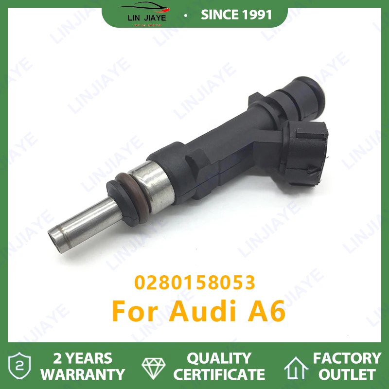 

New 1/4PCS Fuel Injector OEM 0280158053 For Audi A6 C6 2004-2008 2.4L 130kw New Arrival High Quality injection