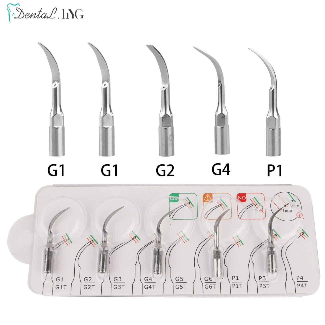 5 pz Dentale Ad Ultrasuoni Scaler Punta Scaling Punta Periodonzia Endodonzia Fit Picchio EMS