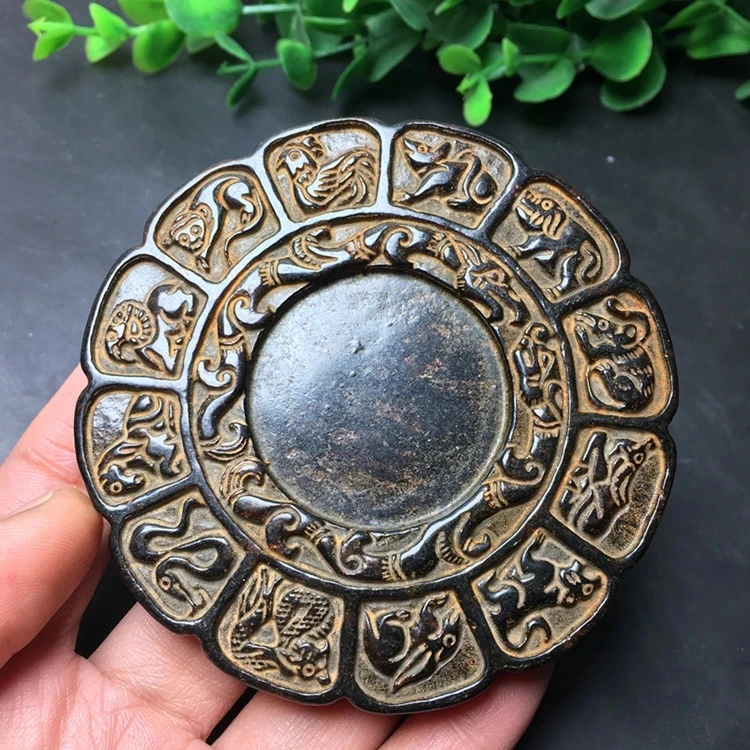 

Imitate antique and make old jade (12 Zodiac signs. Inkstone)