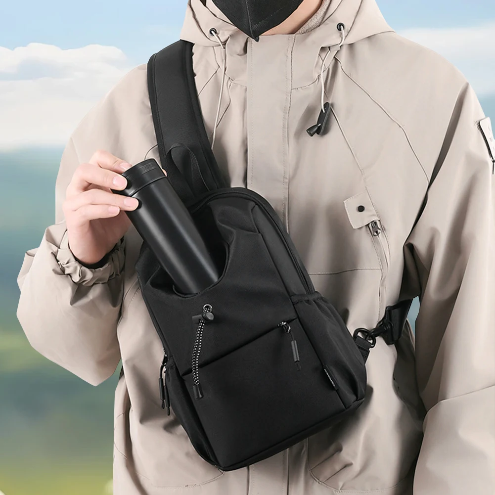 

Нейлоновая нагрудная сумка Модная поясная сумка с чехлом для телефона Стильная сумка через плечо с карманом для бутылки Повседневная поясная сумка Повседневная спортивная сумка