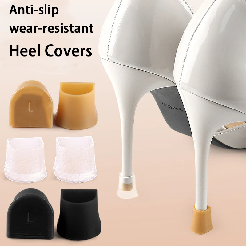 Fersenprotektor für Damen-High-Heels, rutschfeste, verschleißfeste Fersenabdeckungen, Fersenreparaturprodukte, 4 Stück