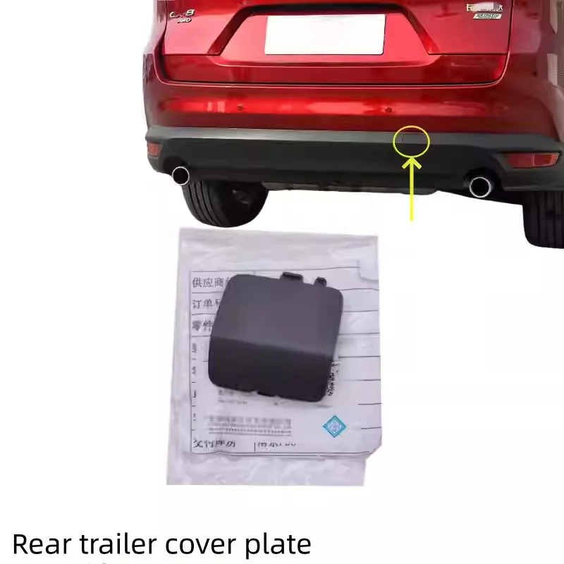 

Rear Trailer Cover Plate Rear Bumper Trailer Hook Cover Traction Cover Accessories For Mazda CX-8 CX8