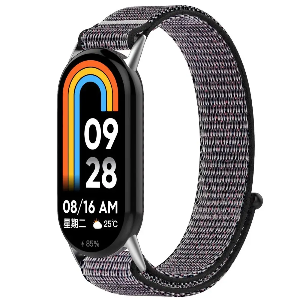 Nowy modny nylonowy pasek z pętelką do inteligentnego zegarka Xiaomi Band 8 Regulowana elastyczna bransoletka do zegarka do akcesoriów Mi Band 8 Band