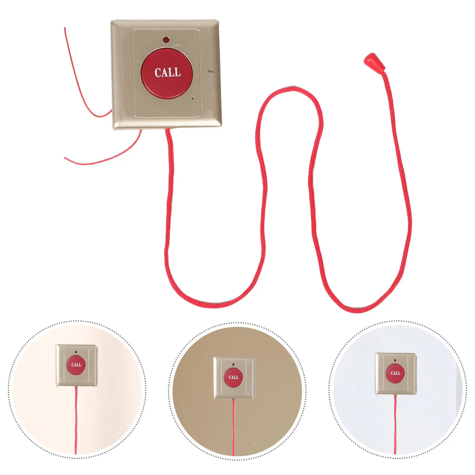 

Emergency Sos Alarm for Seniors with Pull Cord Button Fast Response Alert System for Elderly Home Monitoring Care Facility Use