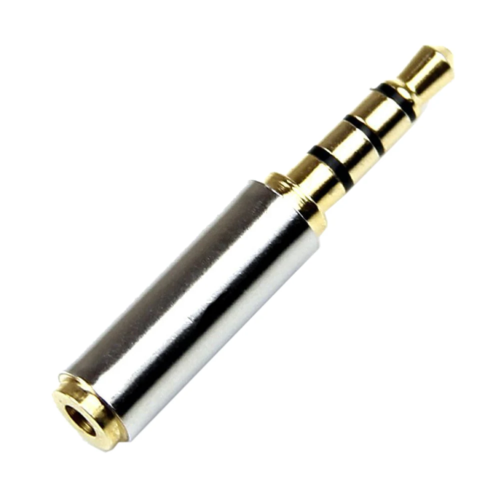 Golden 3.5mm Male to 2.5mm Female Plug Stereo Audio Earphone Jack Adapter Converter