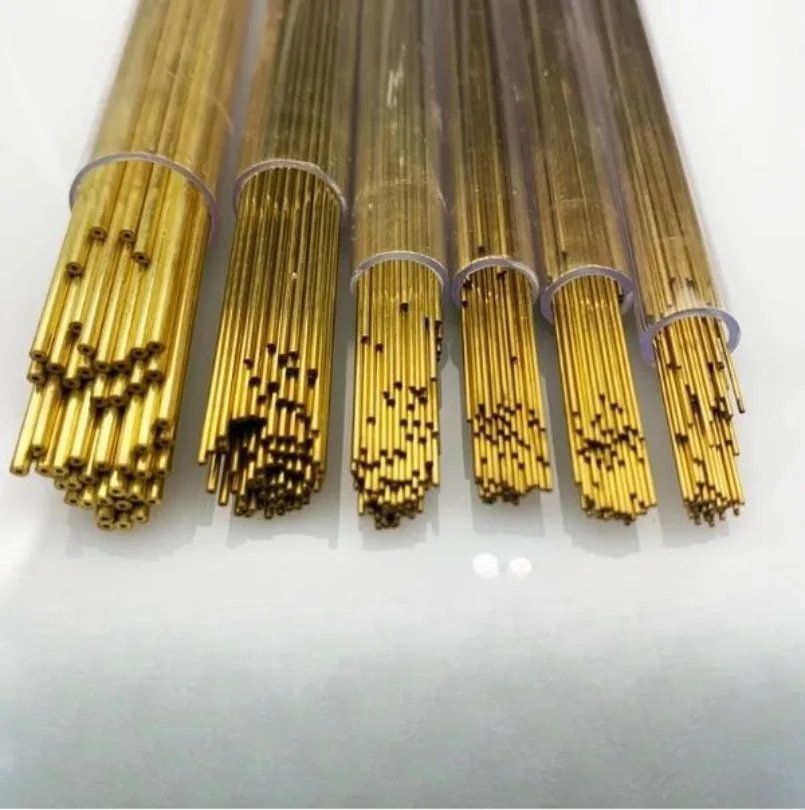 For Ziyang Drilling Machine Brass Electrode Tube Single Hole 0.3/0.5/0.8/1.0*400mm/500mm Die for EDM Electrode Hole Machine Part