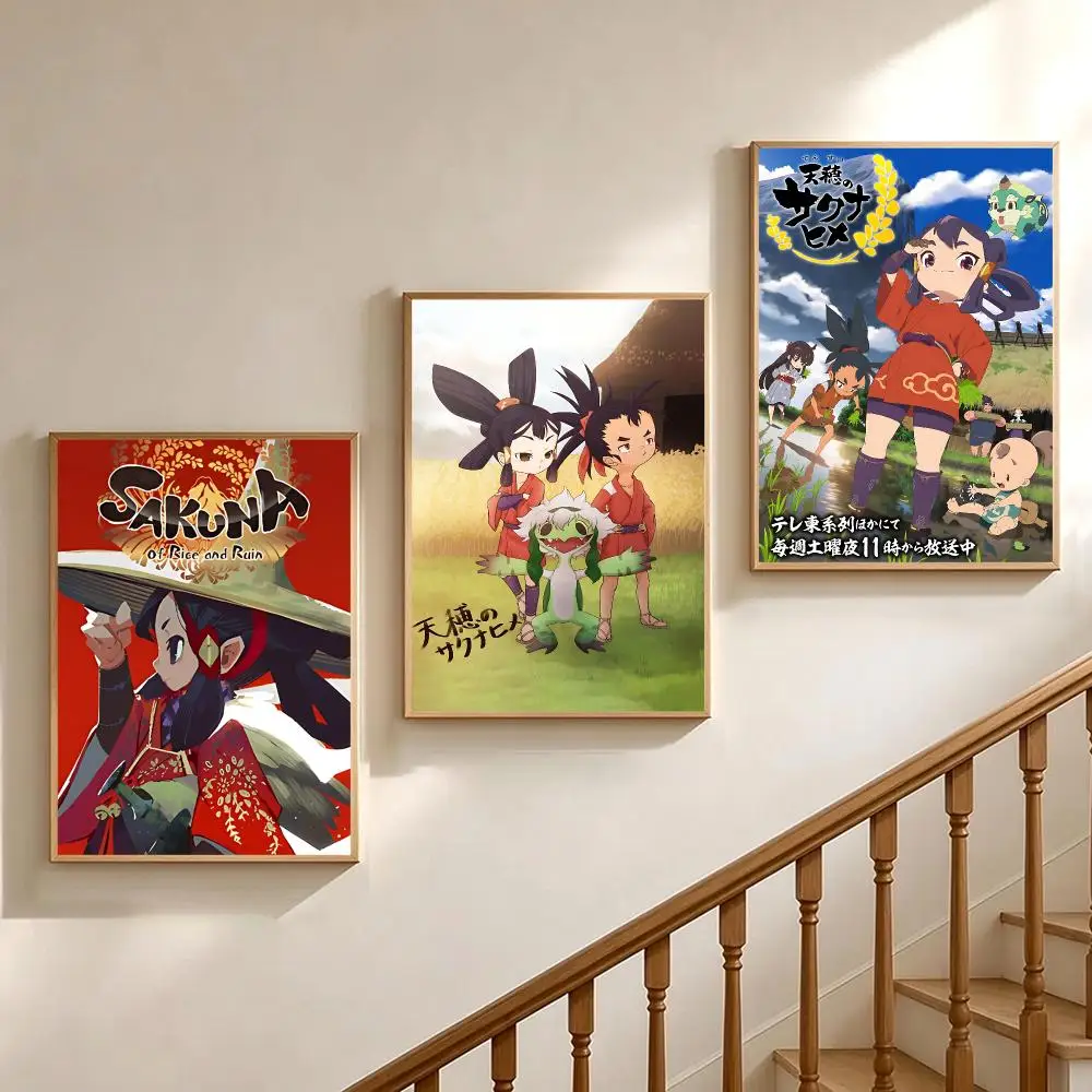 game Sakuna: Of Rice and Ruin Poster Poster HD Printing Soothing and Cream Style Home Decor for the Living Room Cafes Gift