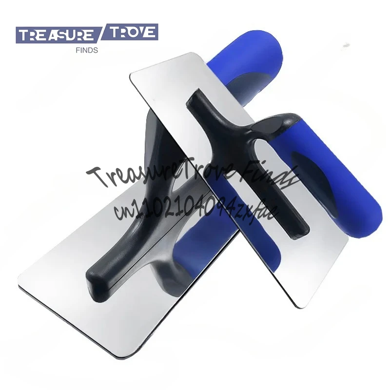 

Stainless Steel Plaster Trowel 2 PC Paint Plastering Finishing Hand Tools Durable Easy To Use